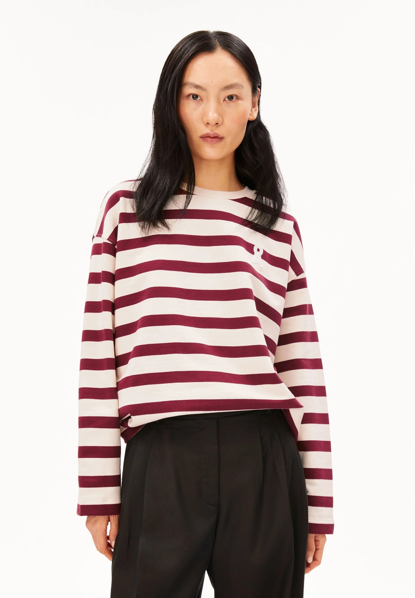 Armedangels - ICONIC Å FRANKAA BOLD SWEAT undyed-velvet red