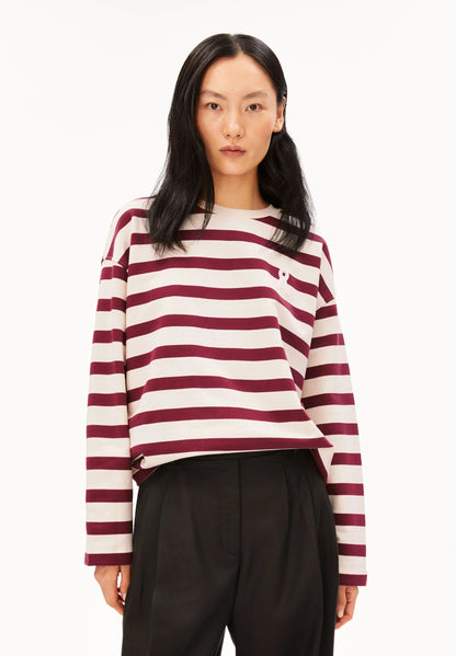 Armedangels - ICONIC Å FRANKAA BOLD SWEAT undyed-velvet red