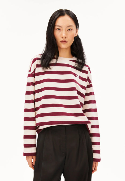 Armedangels - ICONIC Å FRANKAA BOLD SWEAT undyed-velvet red