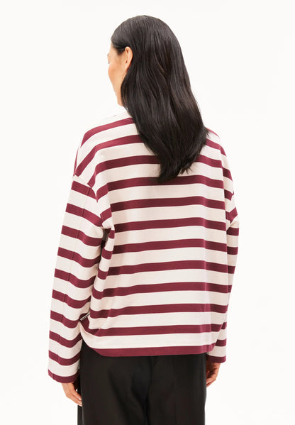 Armedangels - ICONIC Å FRANKAA BOLD SWEAT undyed-velvet red