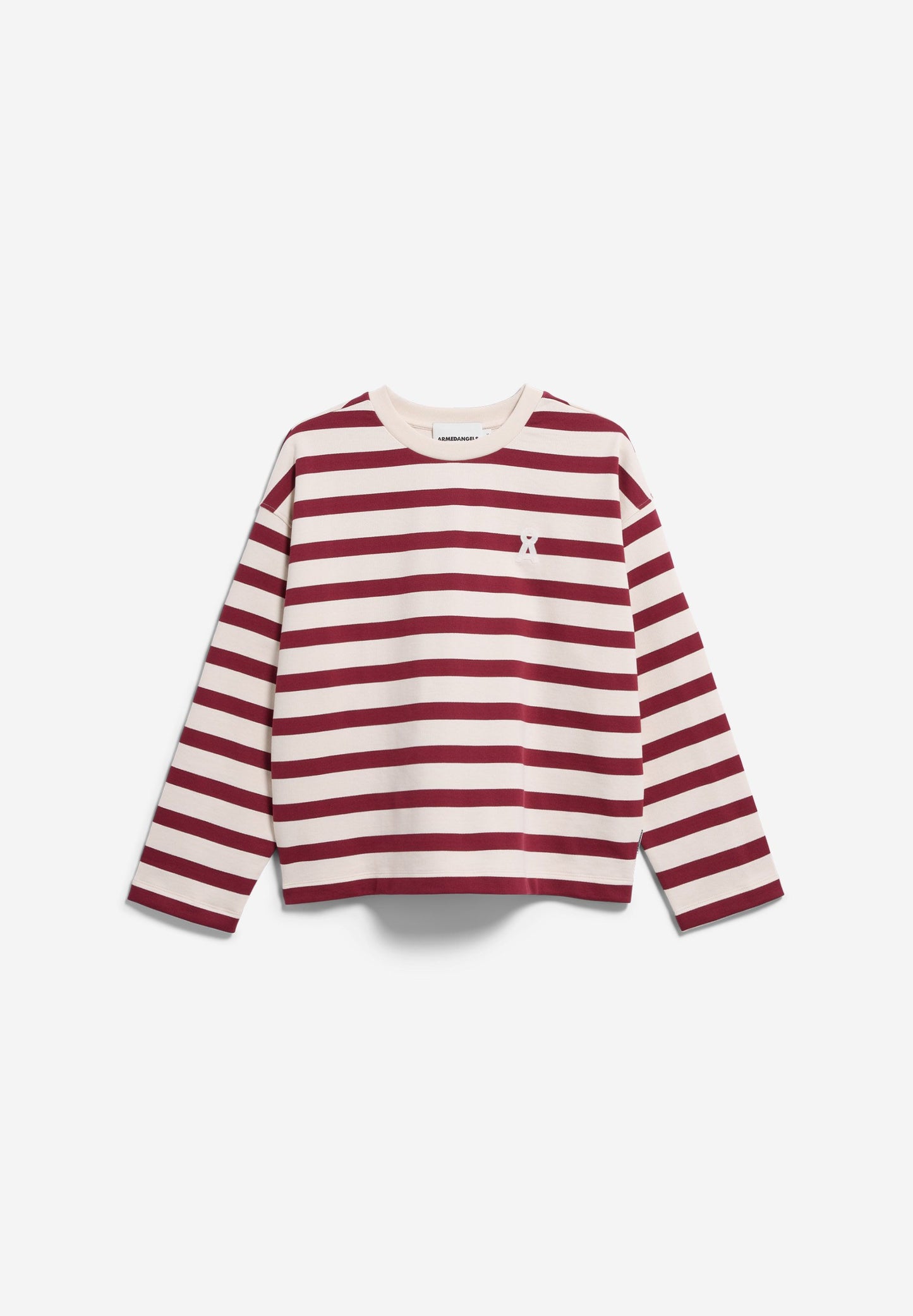 Armedangels - ICONIC Å FRANKAA BOLD SWEAT undyed-velvet red - WERTE FREUNDE