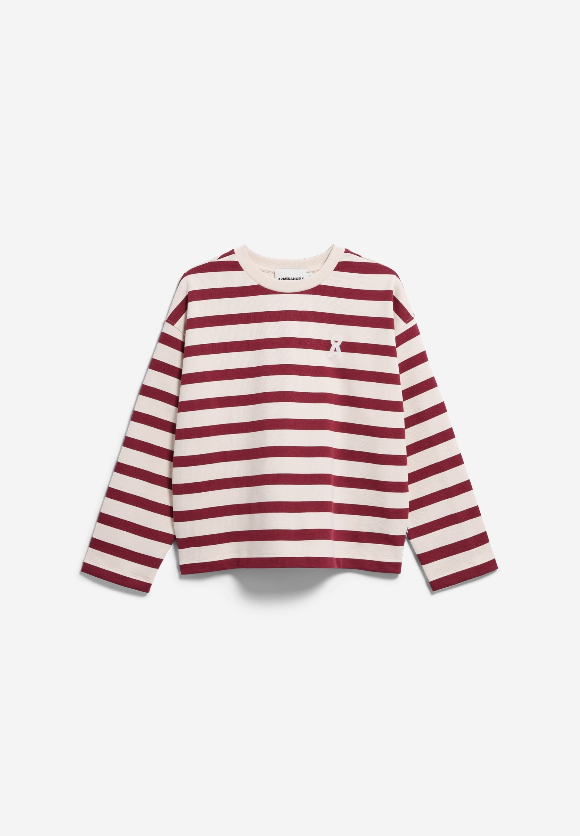 Armedangels - ICONIC Å FRANKAA BOLD SWEAT undyed-velvet red - WERTE FREUNDE