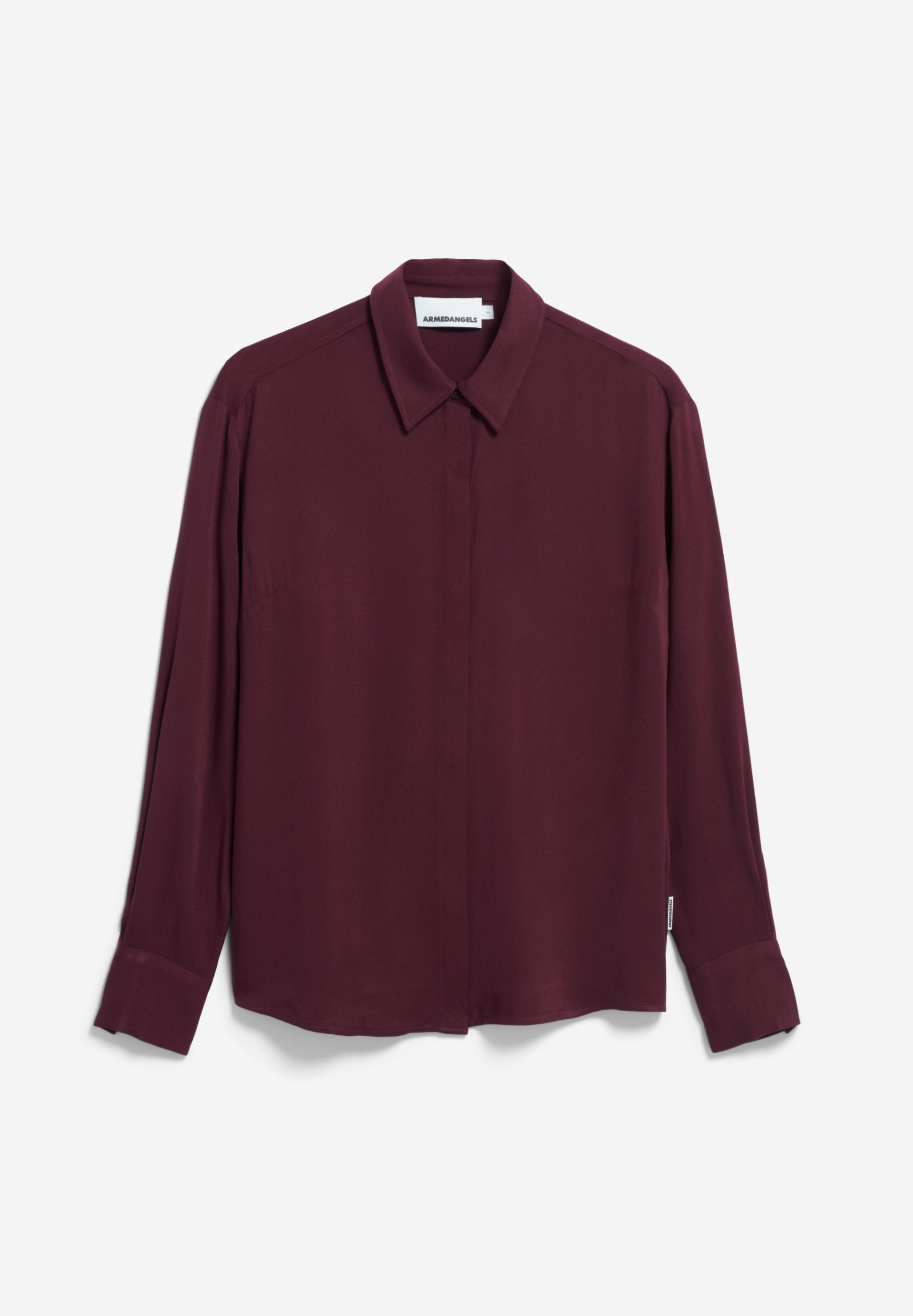 Armedangels - LARISAANA LONGSLEEVE Bluse langarm dark cranberry - WERTE FREUNDE