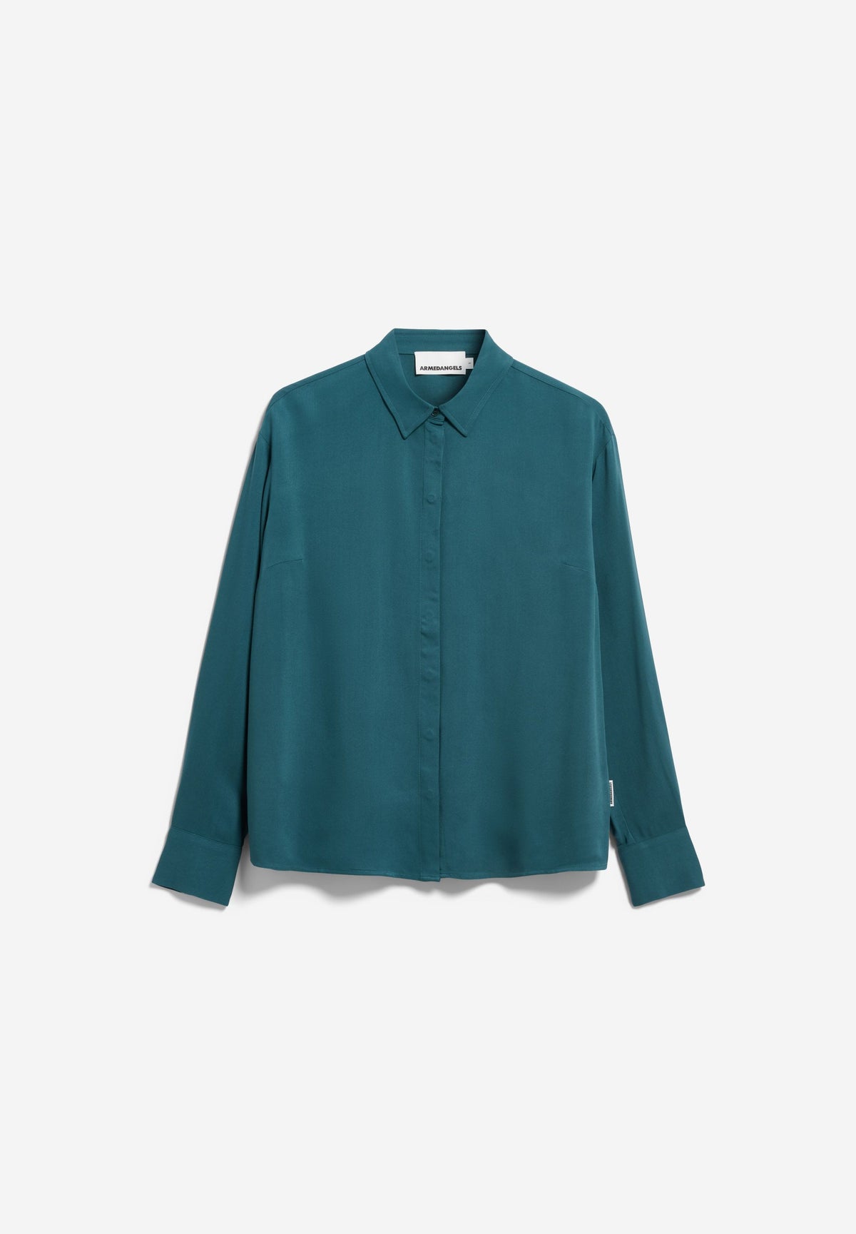 Armedangels - LARISAANA LONGSLEEVE BLOUSE Bluse langarm petrol velvet - WERTE FREUNDE