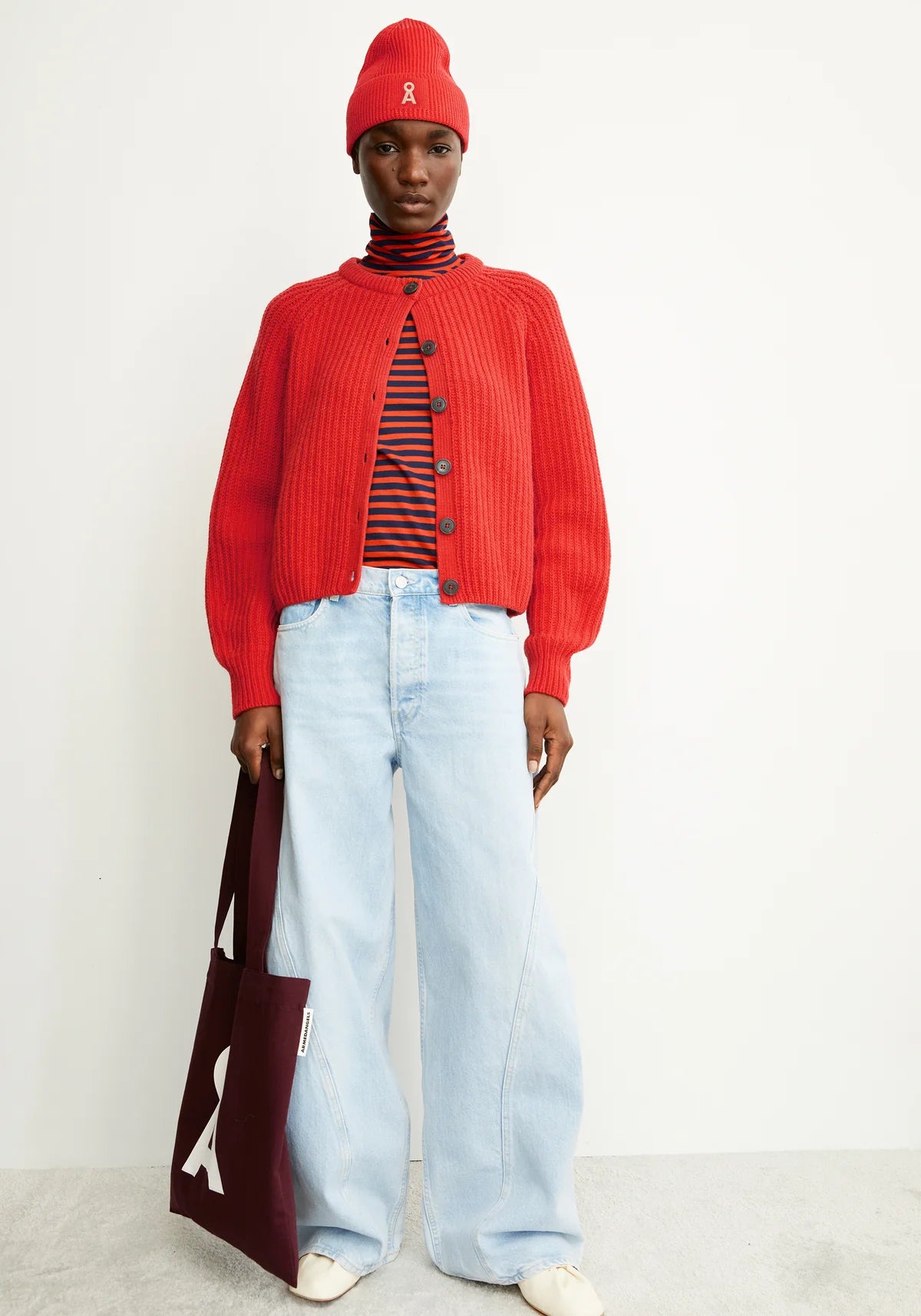 Armedangels - SELMAA Strick Cardigan candy apple - WERTE FREUNDE