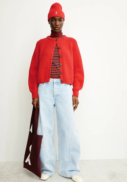 Armedangels - SELMAA Strick Cardigan candy apple - WERTE FREUNDE