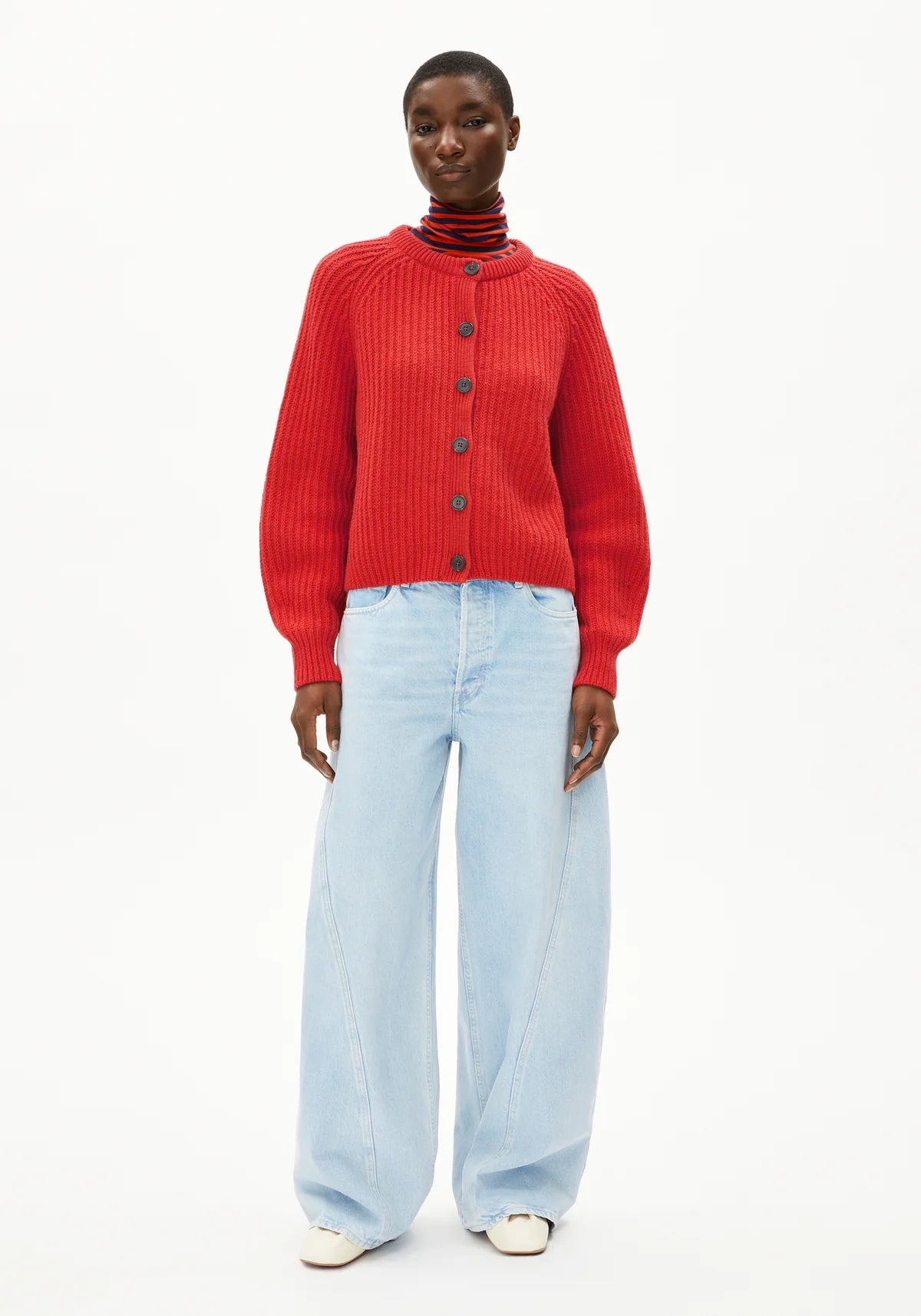 Armedangels - SELMAA Strick Cardigan candy apple - WERTE FREUNDE