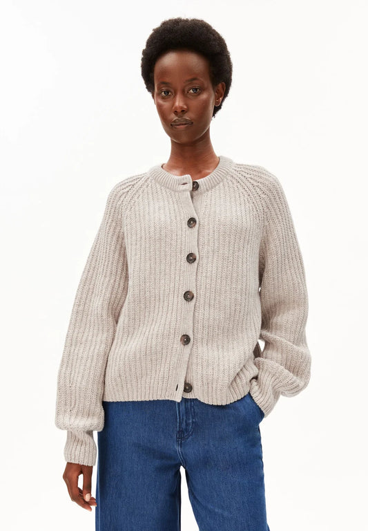 Armedangels - RIB KNIT CARDIGAN honey melange