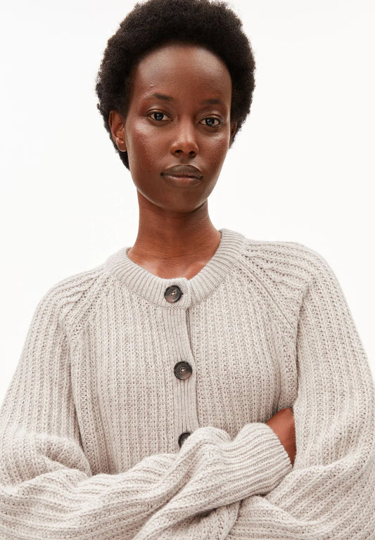 Armedangels - RIB KNIT CARDIGAN honey melange