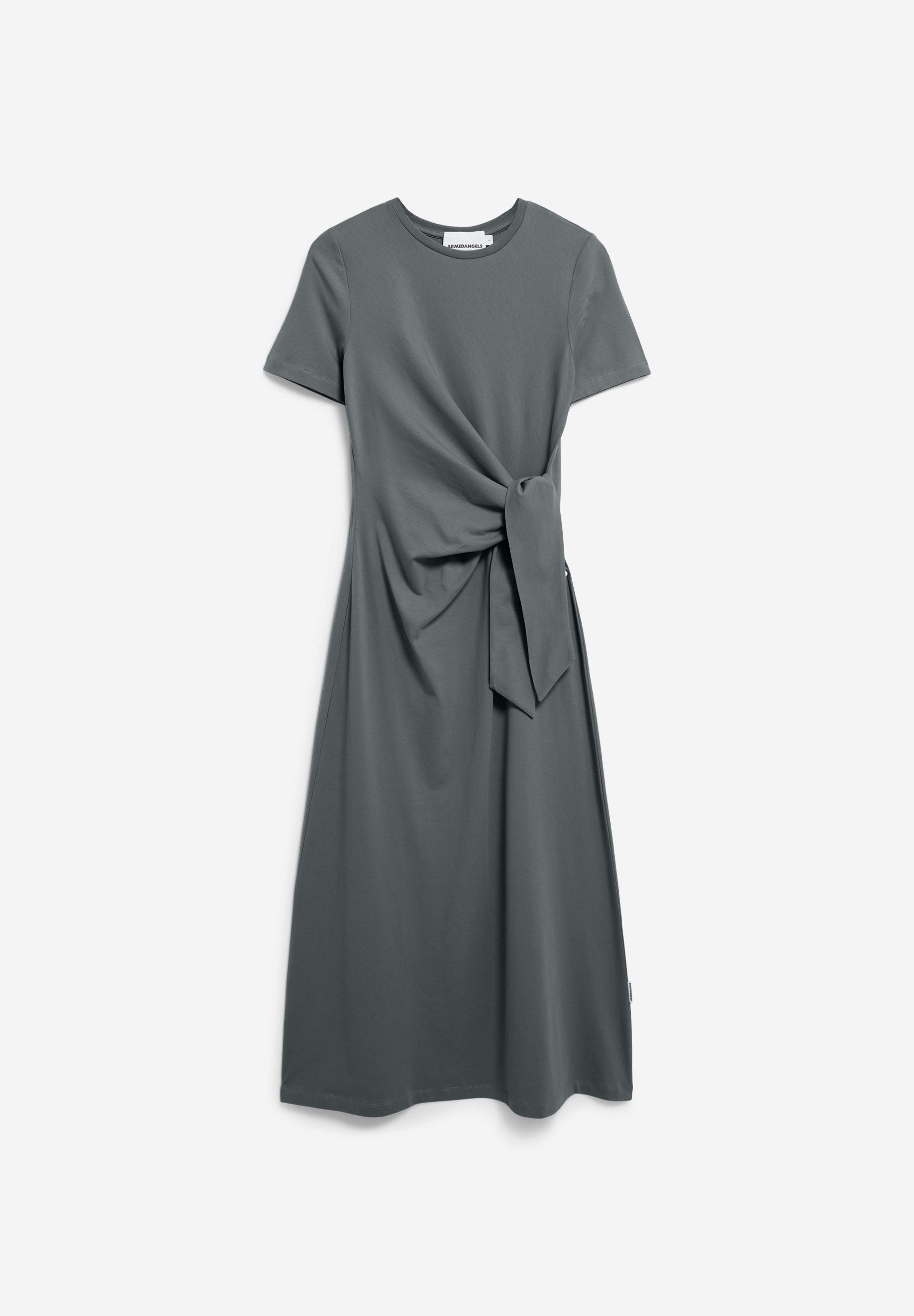 Armedangels - JELTAA JERSEY DRESS space steel - WERTE FREUNDE