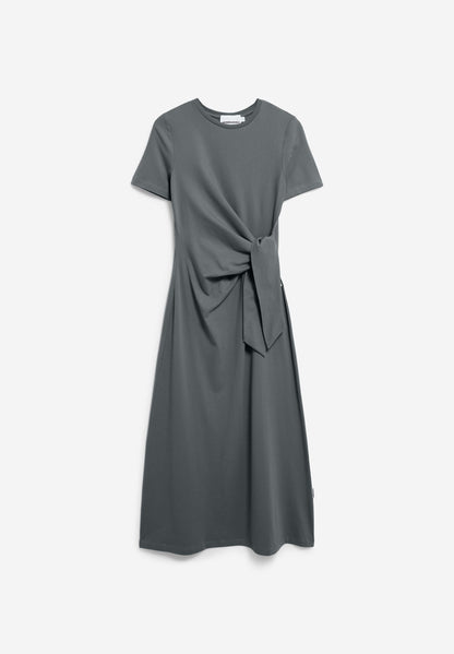 Armedangels - JELTAA JERSEY DRESS space steel - WERTE FREUNDE