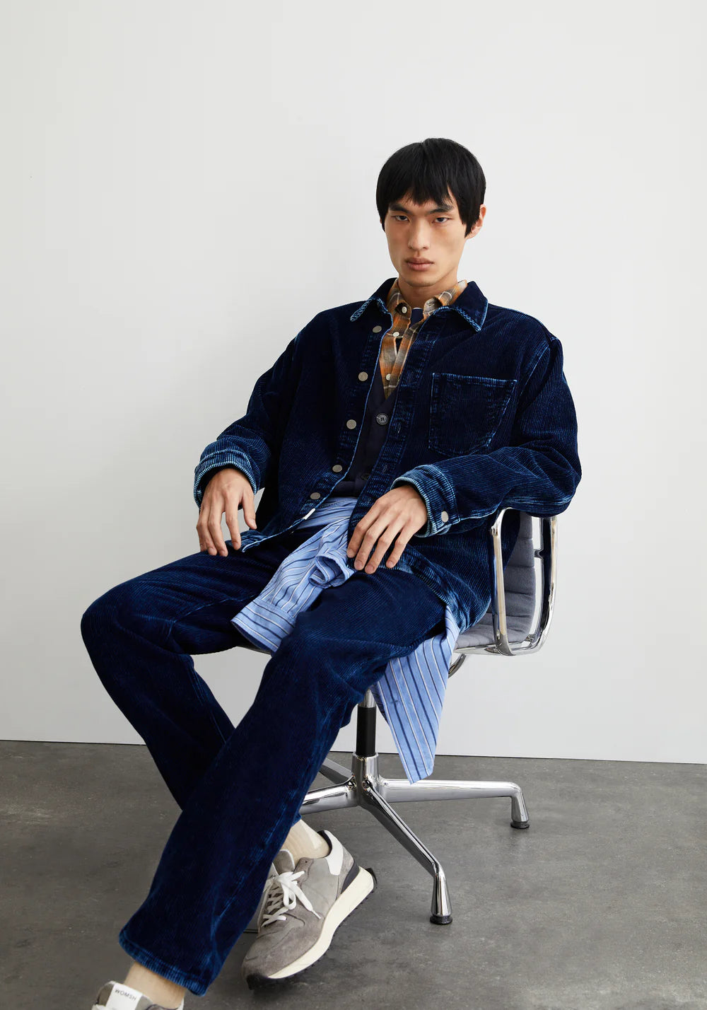 Armedangels - YUNAAI INDIGO CORD Jacken/Outerwear Overshirt indigo corduroy - WERTE FREUNDE