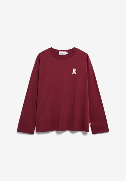 Armedangels - ICONIC Å FIETAA LANGARMSHIRT velvet red