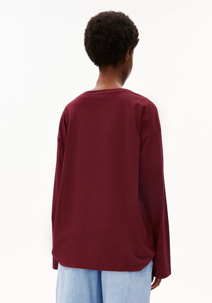 Armedangels - ICONIC Å FIETAA LANGARMSHIRT velvet red