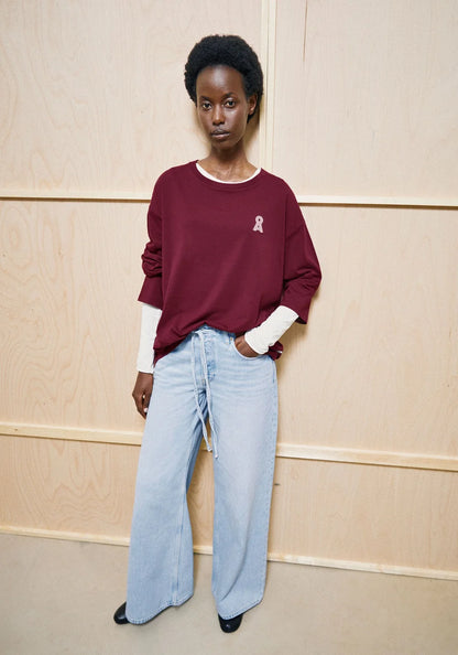 Armedangels - ICONIC Å FIETAA LANGARMSHIRT velvet red