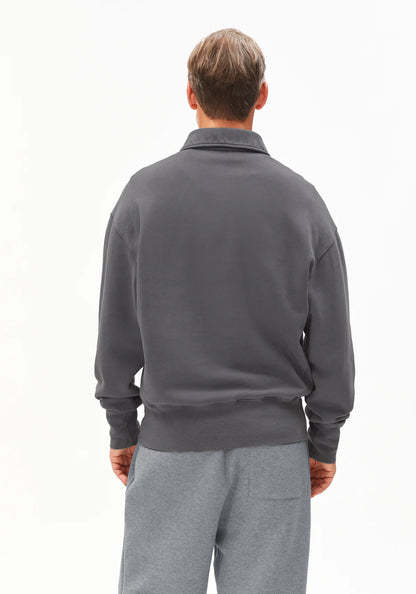 Armedangels - ICONIC Å TEMAAL GMT DYE Sweatshirts dark steel washed - WERTE FREUNDE