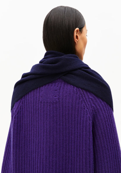 Armedangels - BRYANAA TRIANGLE SCARF Accessoires Schal tinted navy - WERTE FREUNDE