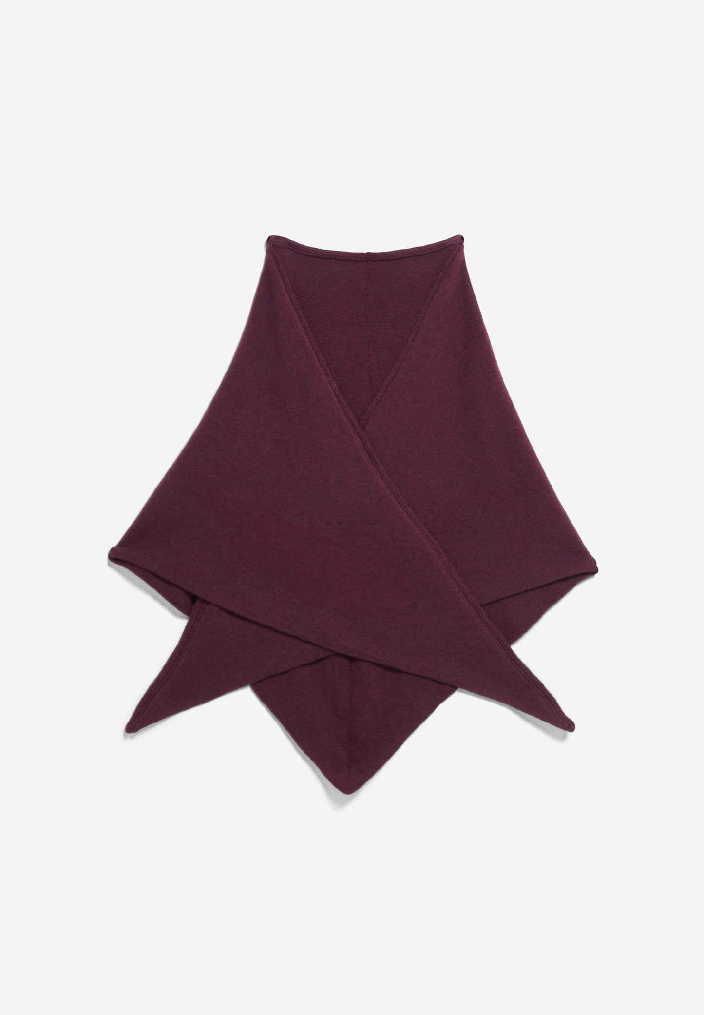 Armedangels - BRYANAA TRIANGLE SCARF Accessoires Schal dark cranberry - WERTE FREUNDE