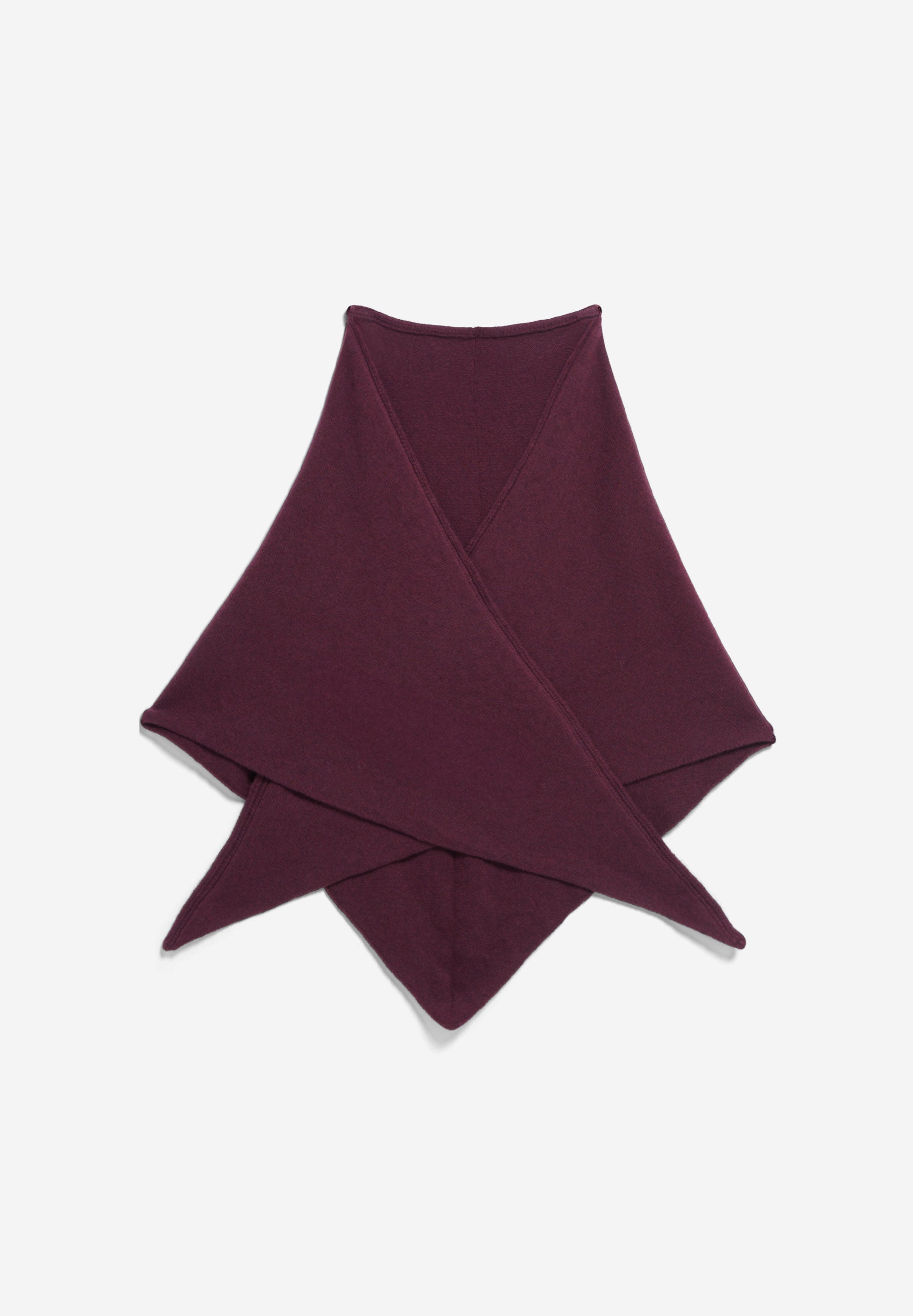 Armedangels - BRYANAA TRIANGLE SCARF Accessoires Schal dark cranberry - WERTE FREUNDE