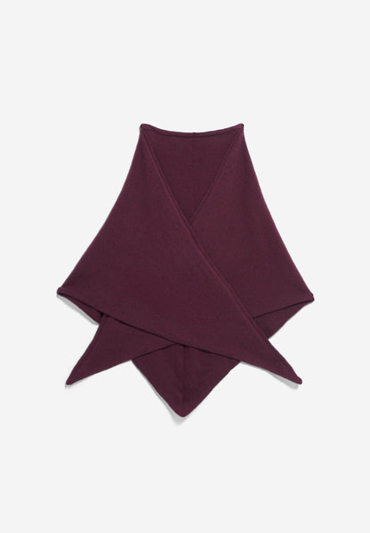 Armedangels - BRYANAA TRIANGLE SCARF Accessoires Schal dark cranberry - WERTE FREUNDE