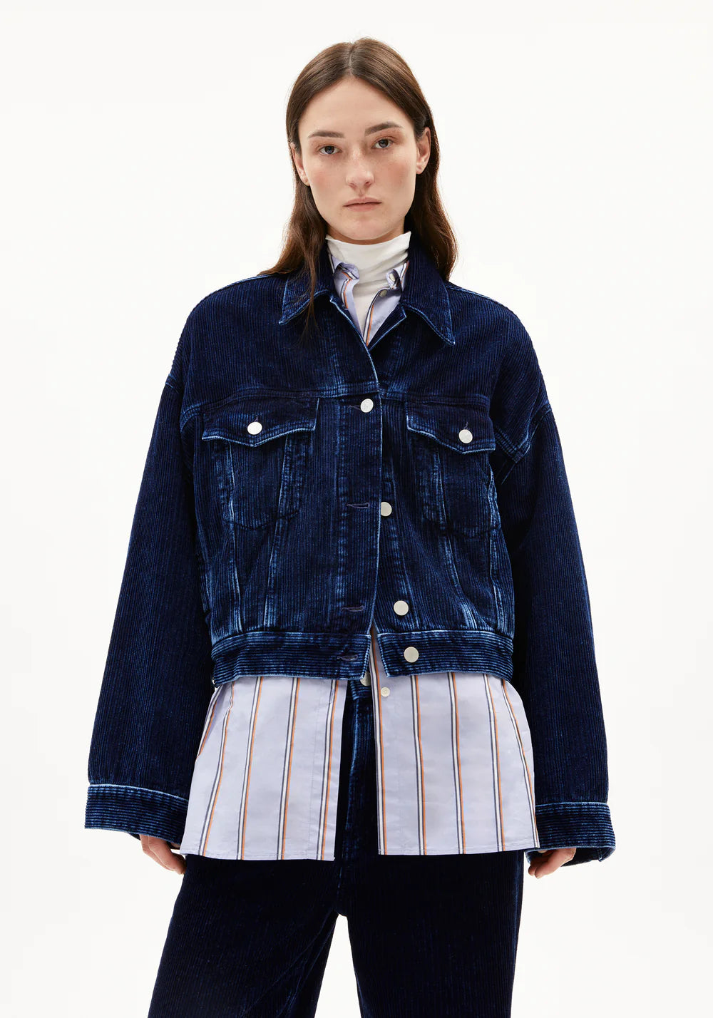 Armedangels - PAASITHE INDIGO CORD Jacken/Outerwear Jeansjacke indigofera - WERTE FREUNDE