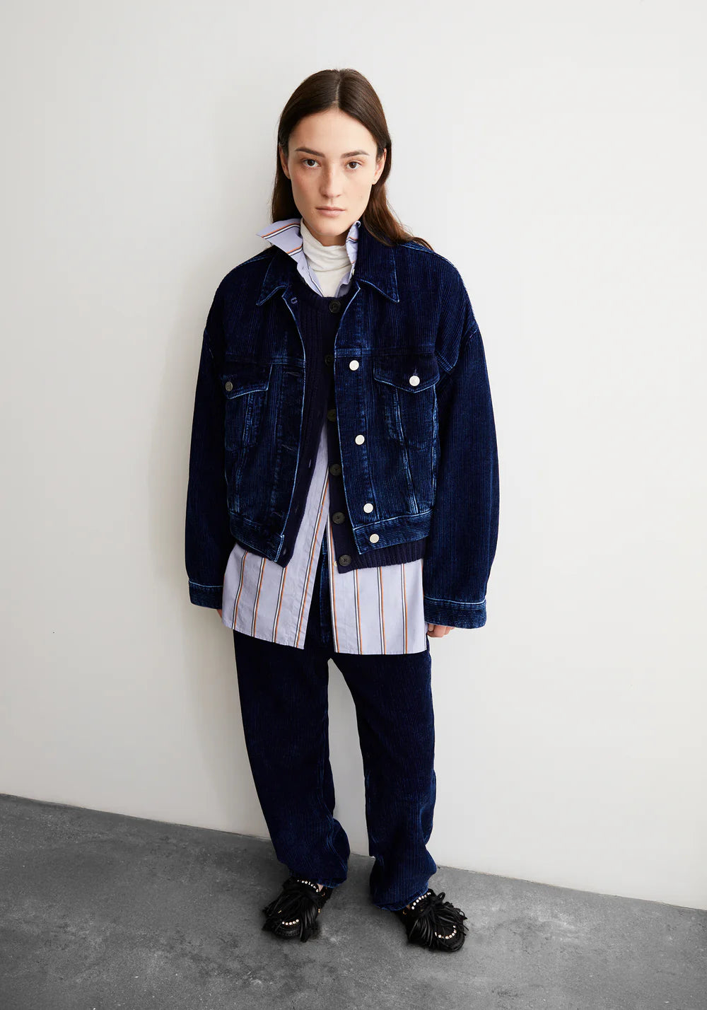 Armedangels - PAASITHE INDIGO CORD Jacken/Outerwear Jeansjacke indigofera - WERTE FREUNDE