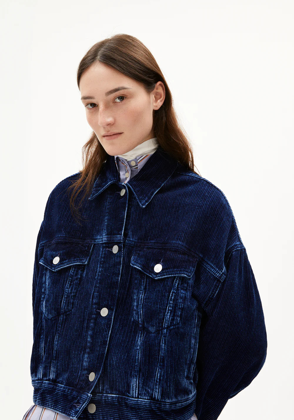 Armedangels - PAASITHE INDIGO CORD Jacken/Outerwear Jeansjacke indigofera - WERTE FREUNDE