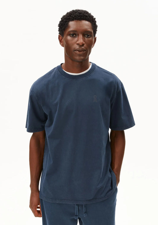 Armedangels - ICONIC Å MAARKOS GD T-SHIRT night sky washed - WERTE FREUNDE