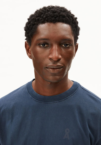 Armedangels - ICONIC Å MAARKOS GD T-SHIRT night sky washed - WERTE FREUNDE