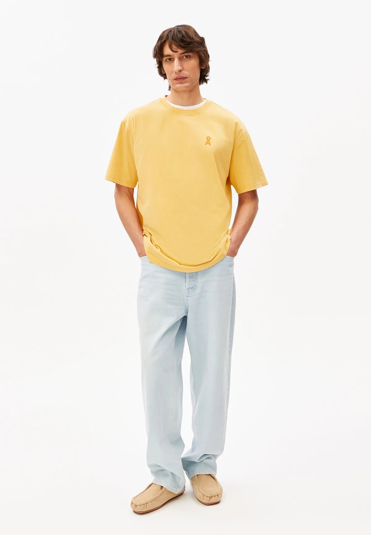 Armedangels - ICONIC Å MAARKOS GD T-SHIRT sunflower washed - WERTE FREUNDE