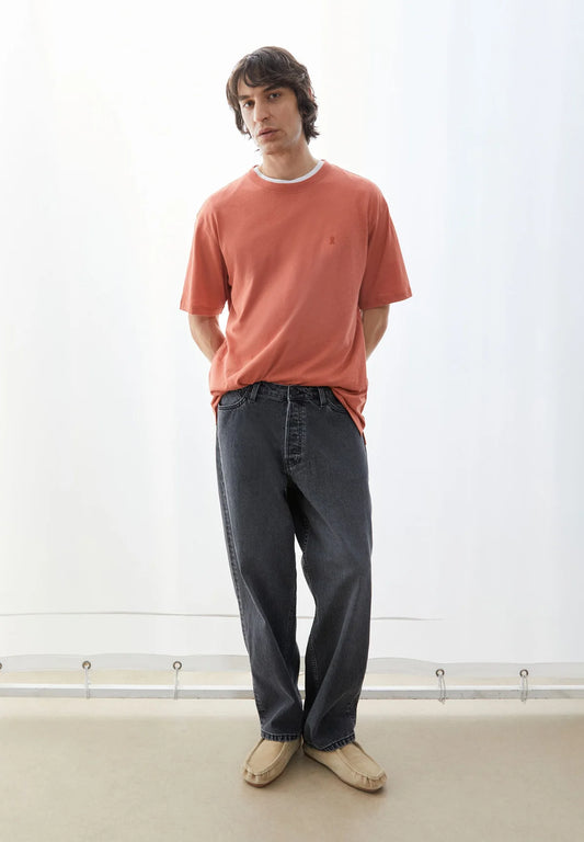 Armedangels - MAARKOS LEINEN-MIX T-SHIRT tabasco red - WERTE FREUNDE