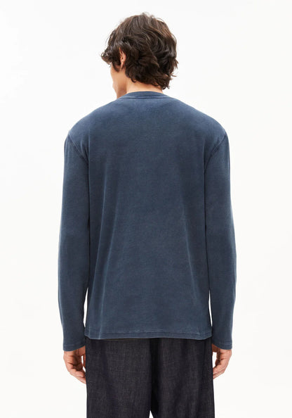 Armedangels - HENLY GMT DYE LANGARMSHIRT night sky washed - WERTE FREUNDE