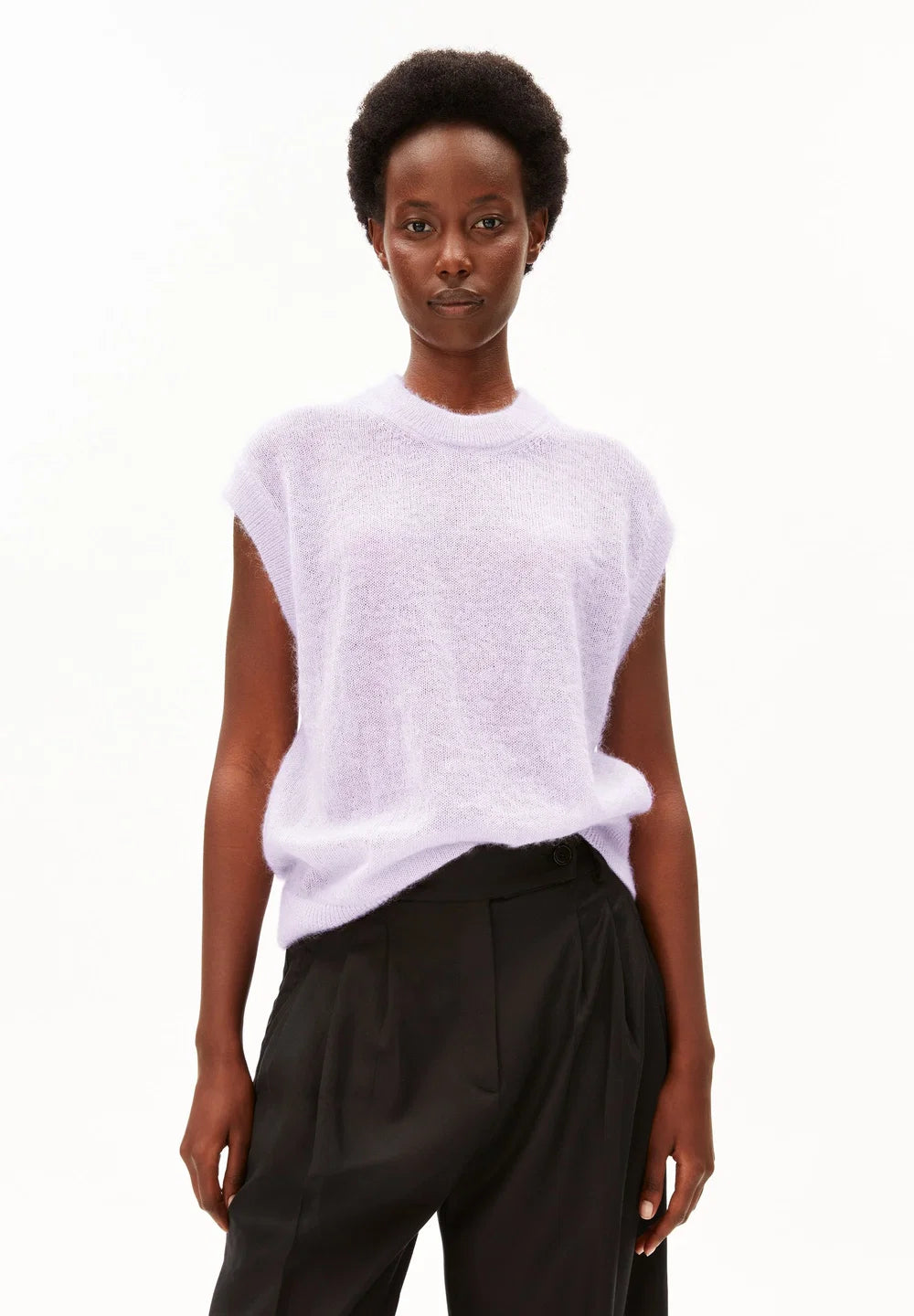 Armedangels - MOHAIR BLEND KNIT VEST moonlit lilac
