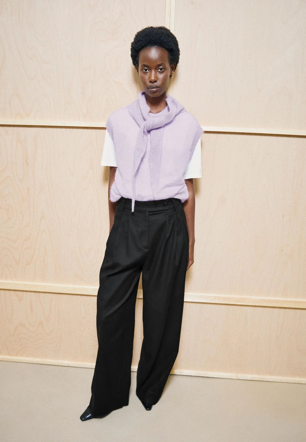 Armedangels - MOHAIR BLEND KNIT VEST moonlit lilac