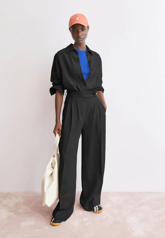 Armedangels - KAAYUA LEINENHOSE black - WERTE FREUNDE