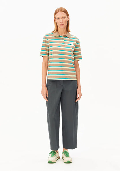 Armedangels - BARREL LEG TWILL PANT space steel - WERTE FREUNDE