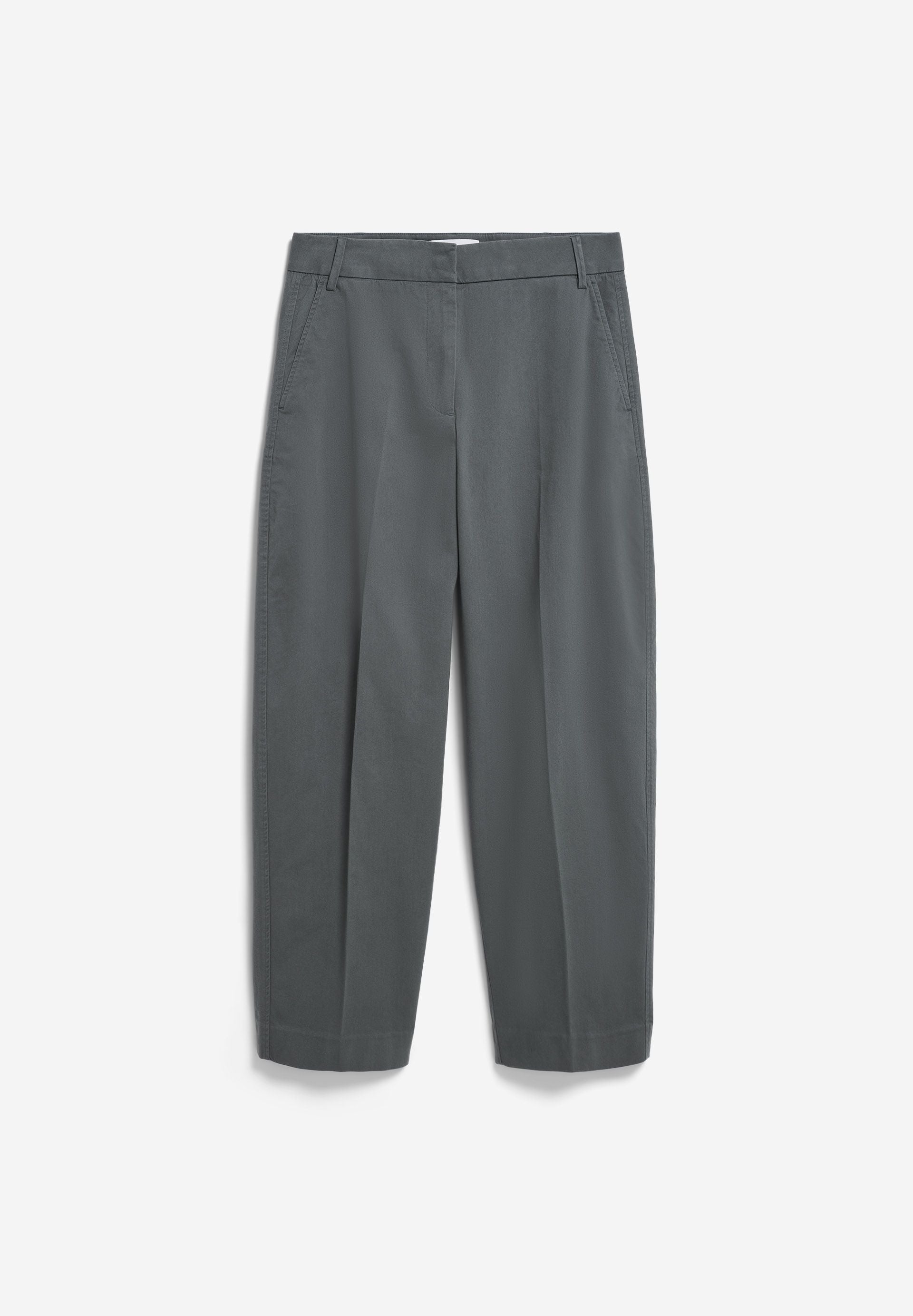 Armedangels - BARREL LEG TWILL PANT space steel - WERTE FREUNDE