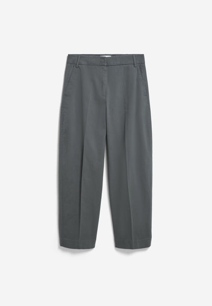 Armedangels - BARREL LEG TWILL PANT space steel - WERTE FREUNDE