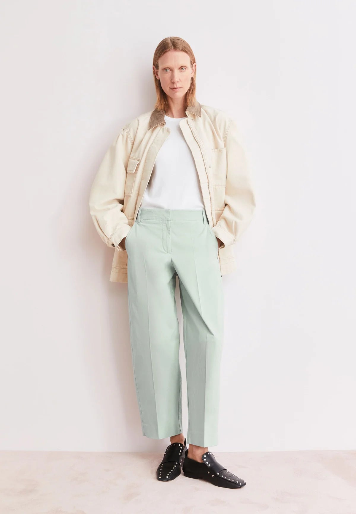 Armedangels - BARREL TWILLHOSE foam - WERTE FREUNDE