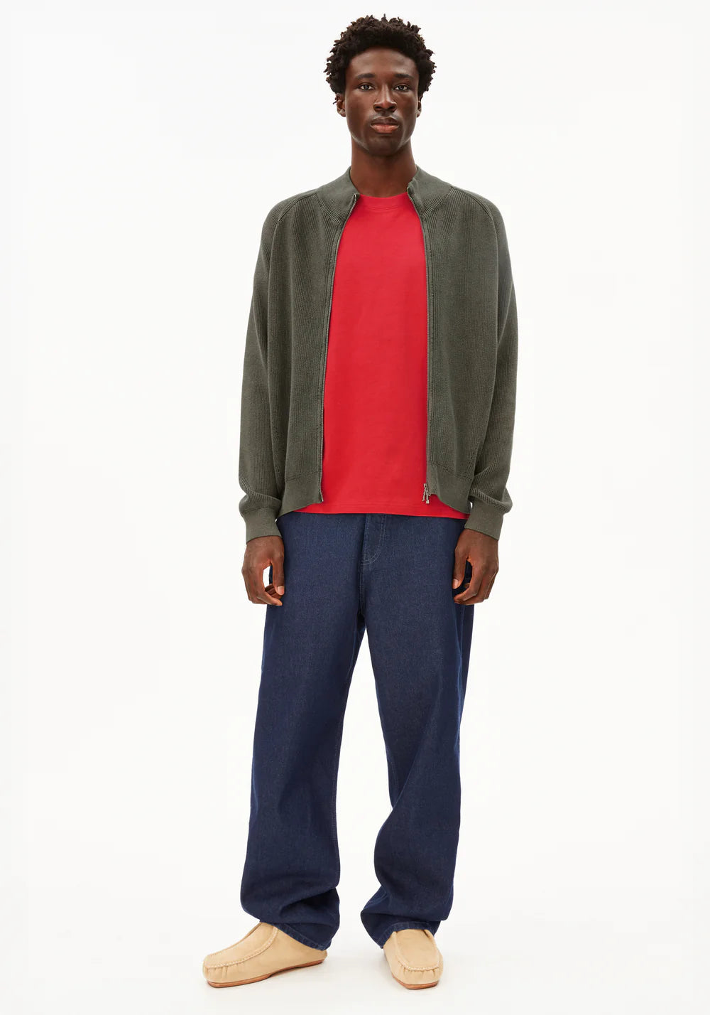 Armedangels - AARTYOM GMT DYE Strick Pullover forest pine - WERTE FREUNDE