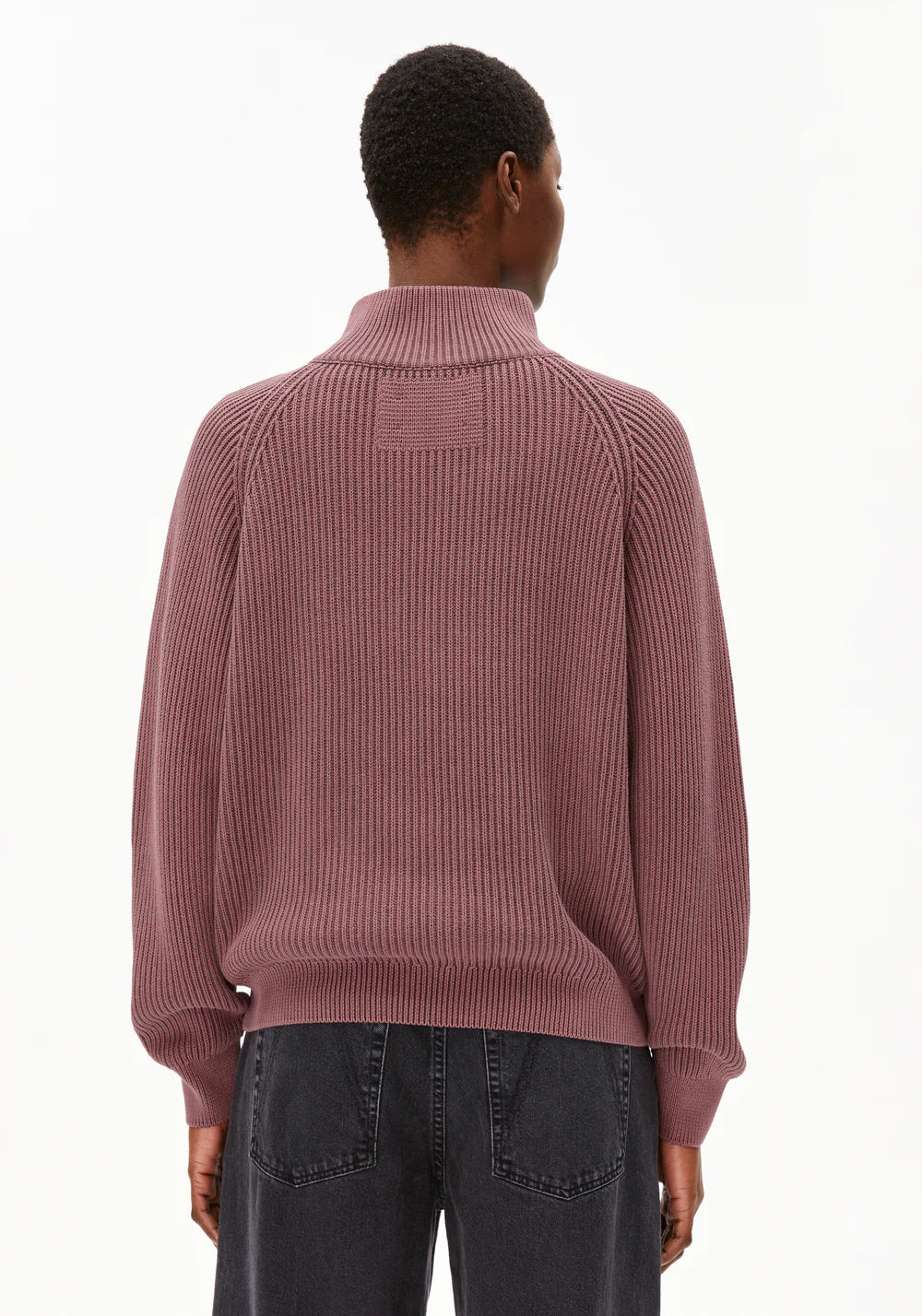 Armedangels - RONYIAAS GMT DYE Strick Pullover dark berry - WERTE FREUNDE