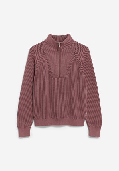 Armedangels - RONYIAAS GMT DYE Strick Pullover dark berry - WERTE FREUNDE
