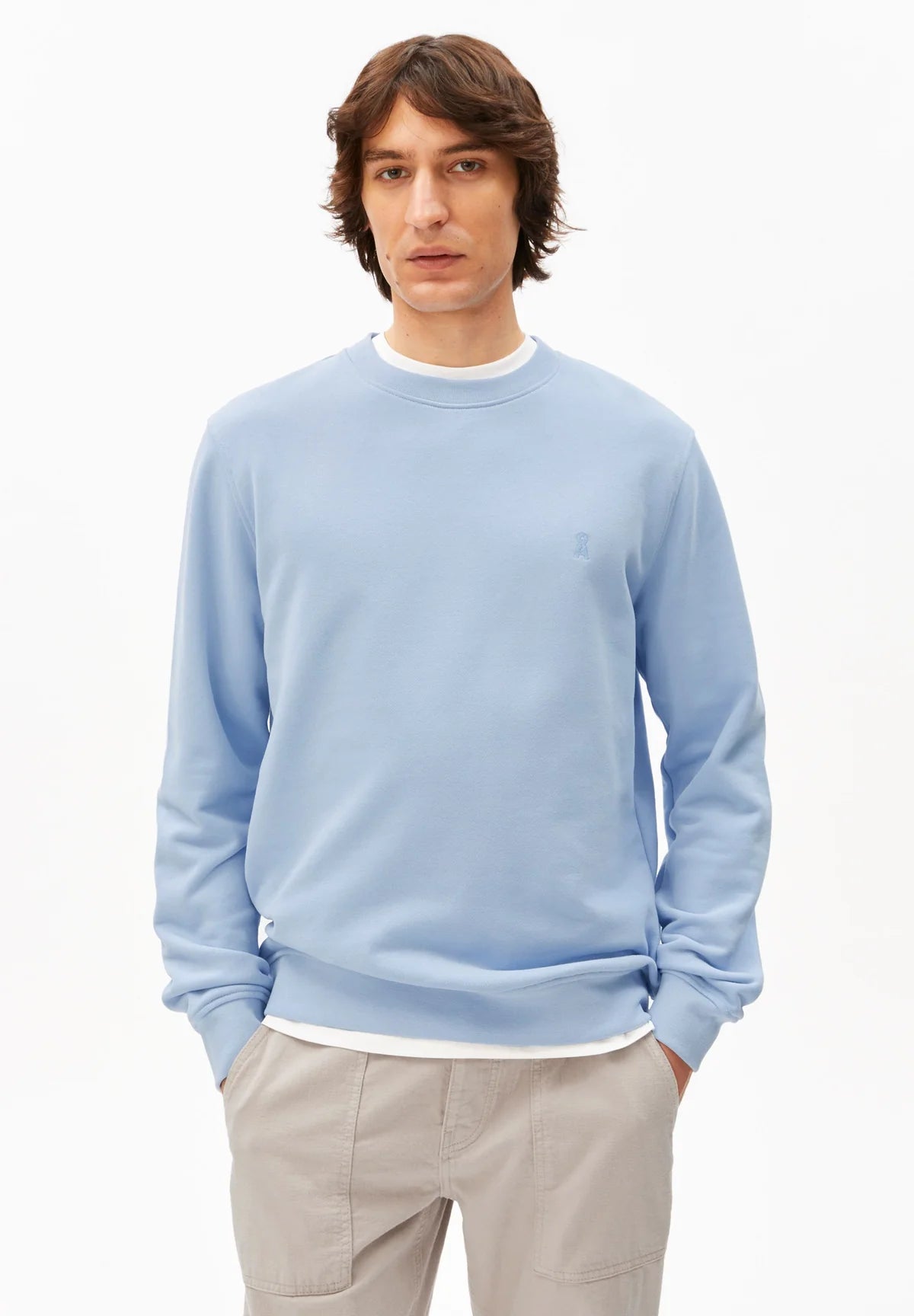 Armedangels - BAARO LOOP SWEATSHIRT wedgwood - WERTE FREUNDE