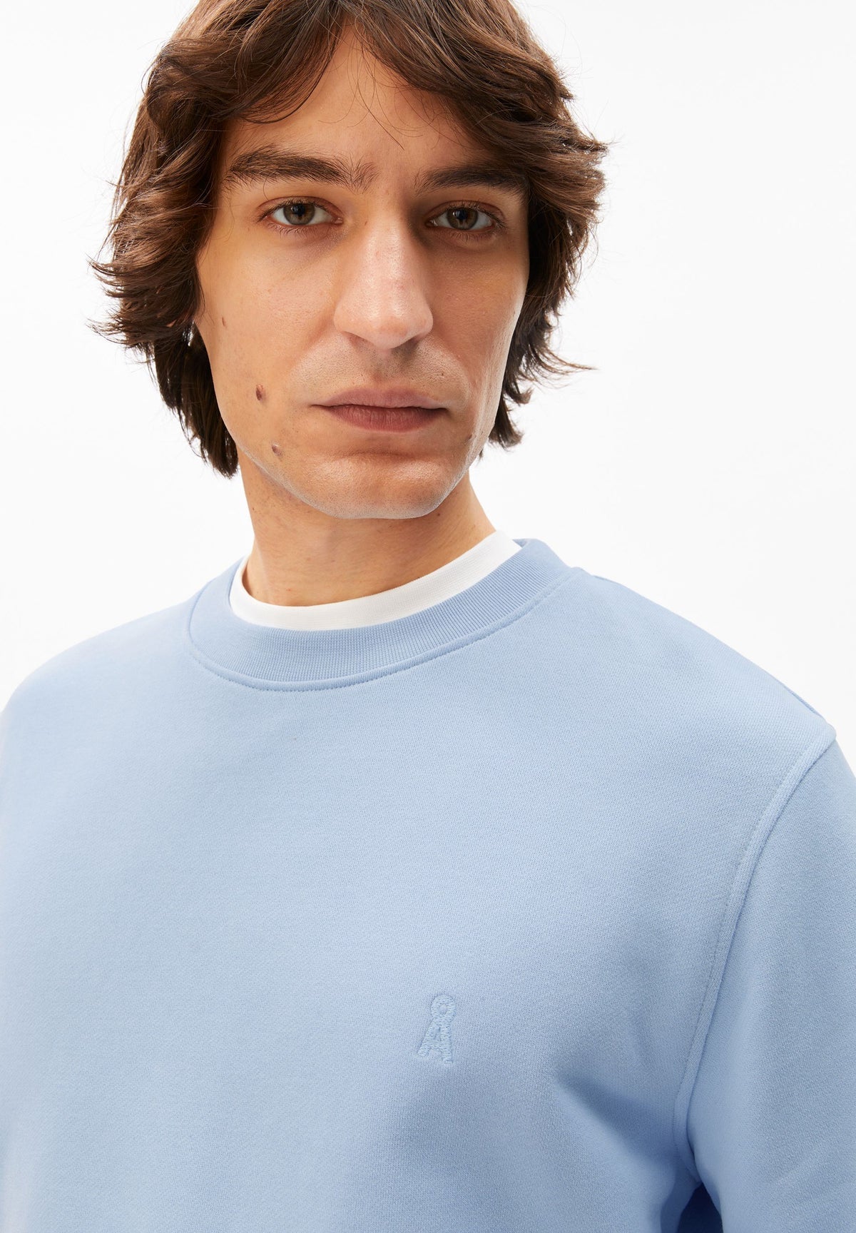 Armedangels - BAARO LOOP SWEATSHIRT wedgwood - WERTE FREUNDE