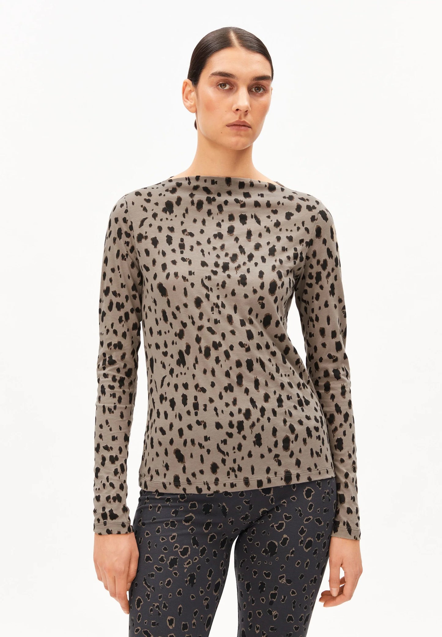Armedangels - LEO LANGARMSHIRT walnut cream - WERTE FREUNDE