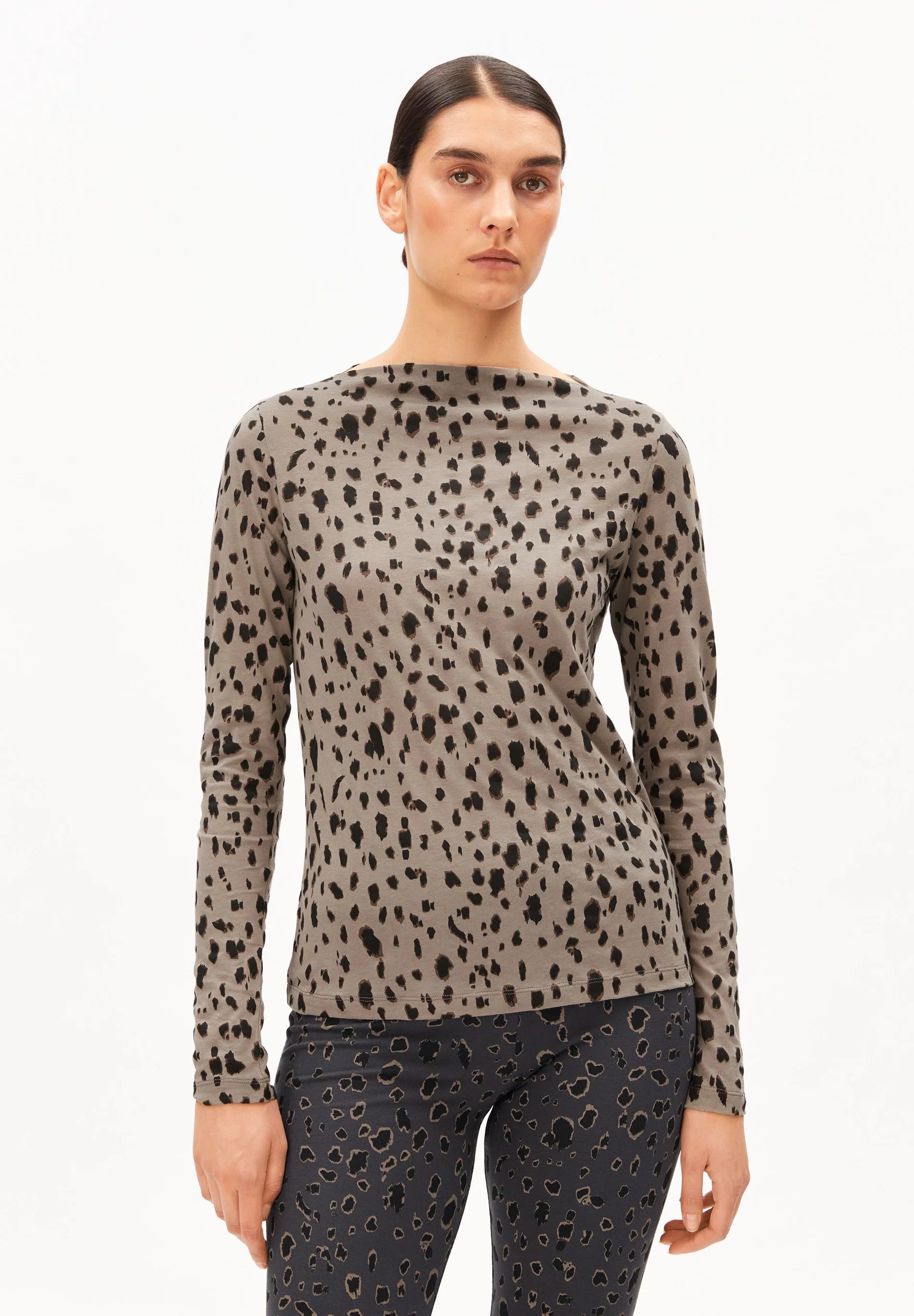 Armedangels - LEO LANGARMSHIRT walnut cream - WERTE FREUNDE
