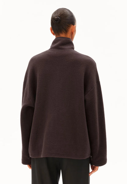 Armedangels - COTTON FLEECE JACKET claystone