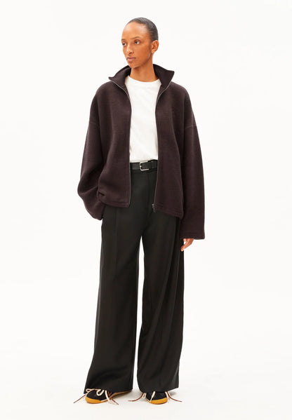 Armedangels - COTTON FLEECE JACKET claystone