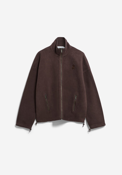 Armedangels - COTTON FLEECE JACKET claystone - WERTE FREUNDE