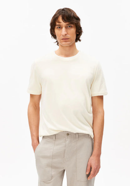 Armedangels - JAAMES T-SHIRT oatmilk - WERTE FREUNDE